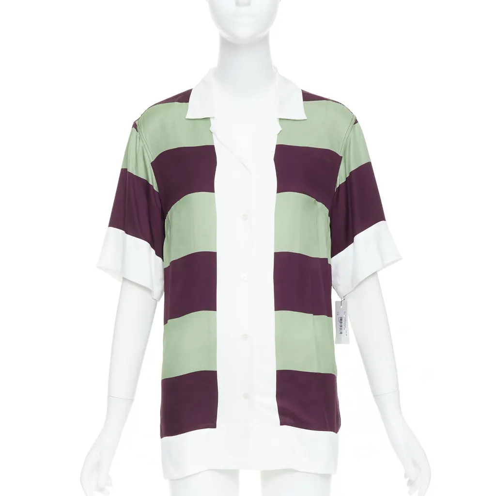 Dries Van Noten Clive 8142 Green Viscose Never worn, with tag - Front View