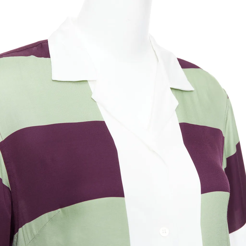 Dries Van Noten Clive 8142 Green Viscose Never worn, with tag - Back View