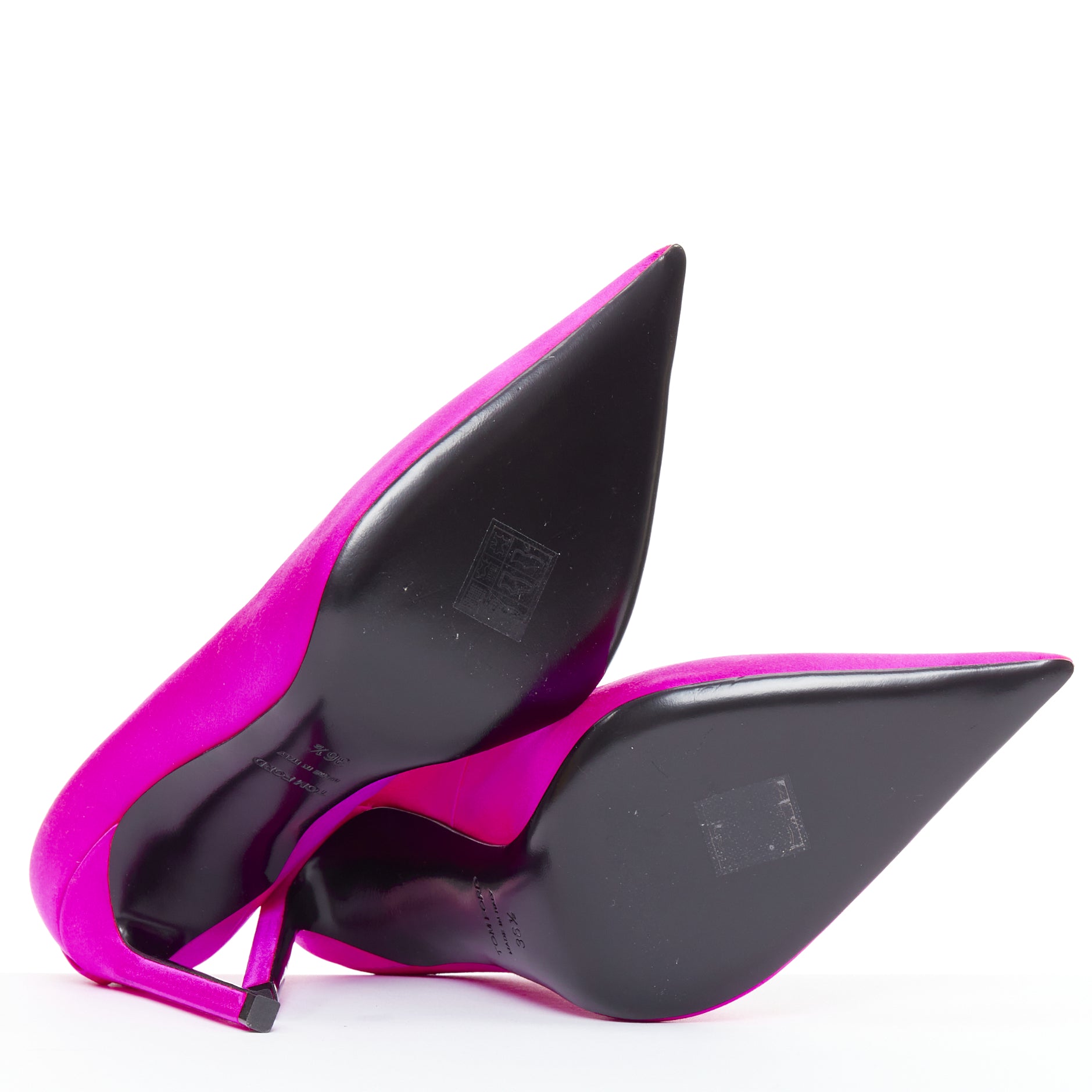 Tom Ford Pink Satin Pumps - Image 13