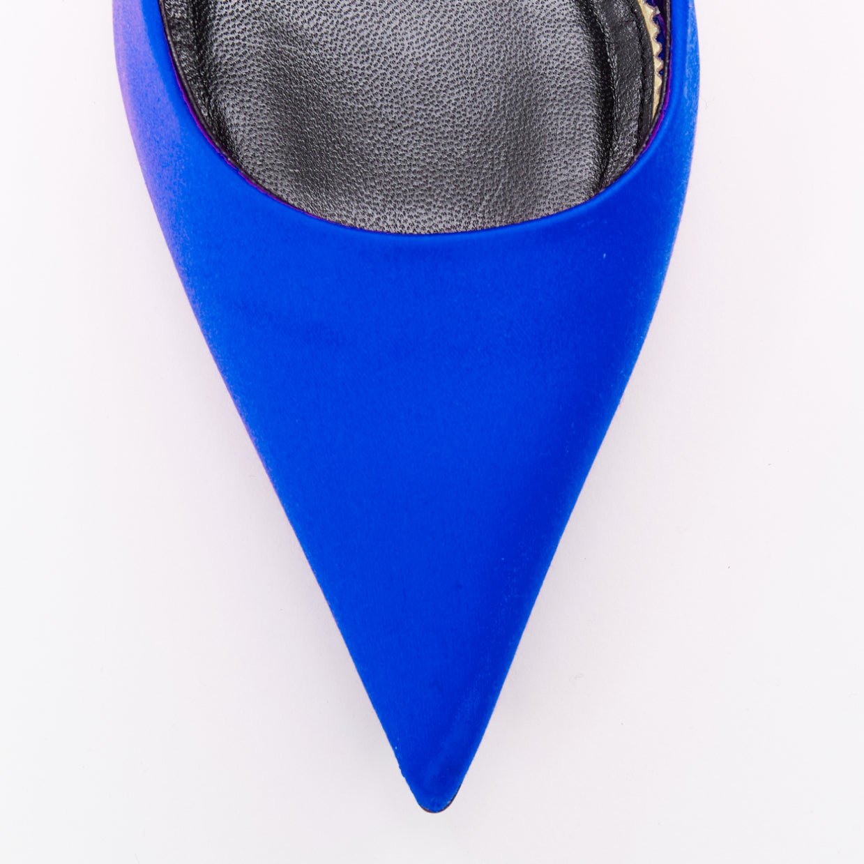 Tom Ford Blue Satin Pumps - Detail 1