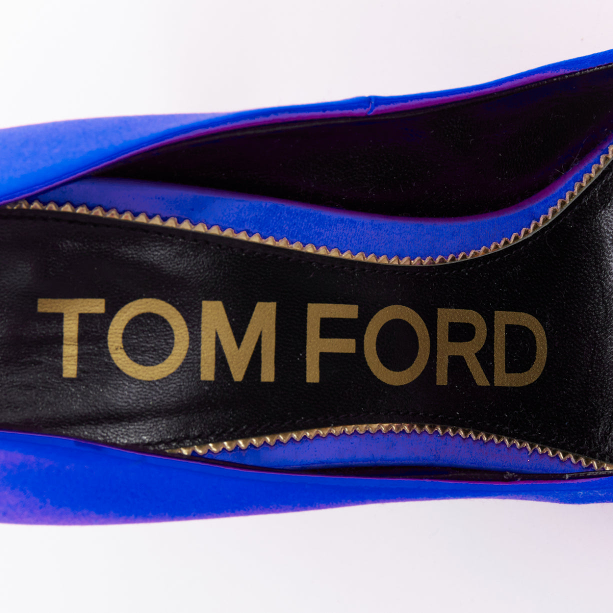 Tom Ford Blue Satin Pumps - Image 11