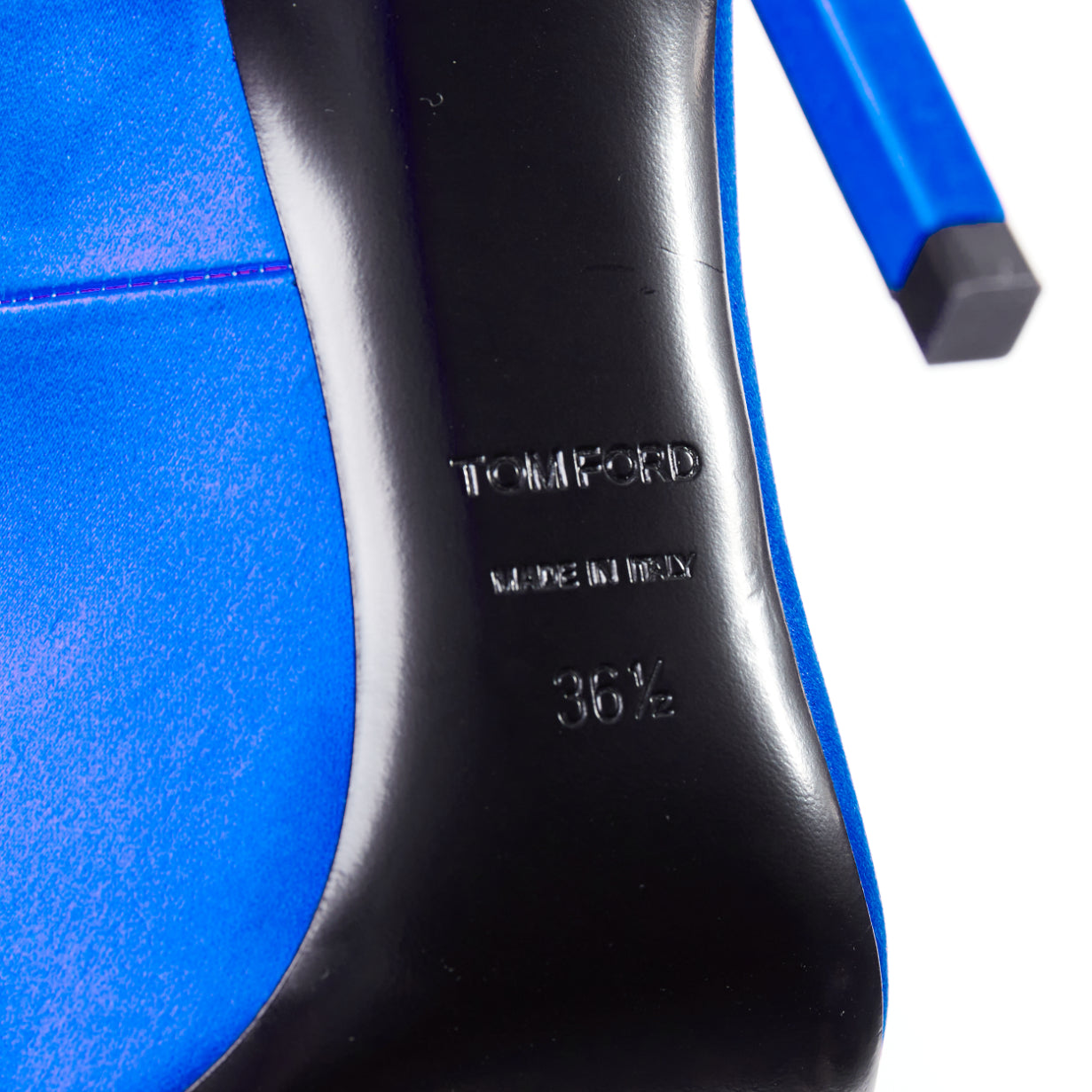 Tom Ford Blue Satin Pumps - Image 12