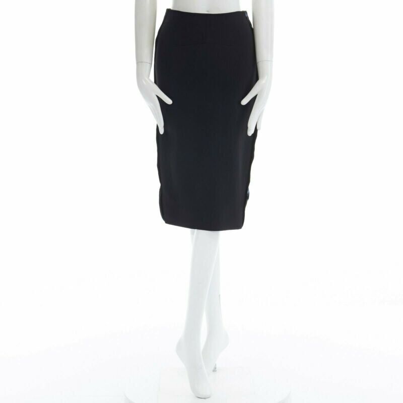 Victoria Beckham Trimmed Pencil Skirt - Back view