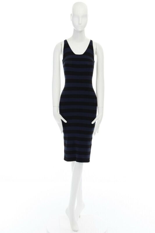 Tomas Maier Stripe Casual Dress - Back view