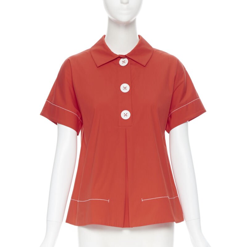 Piazza Sempione Overstitch Babydoll Top