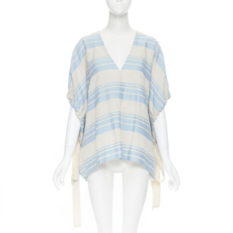 Lee Mathews Striped Poncho Top