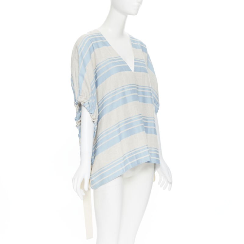 Lee Mathews Striped Poncho Top - 4