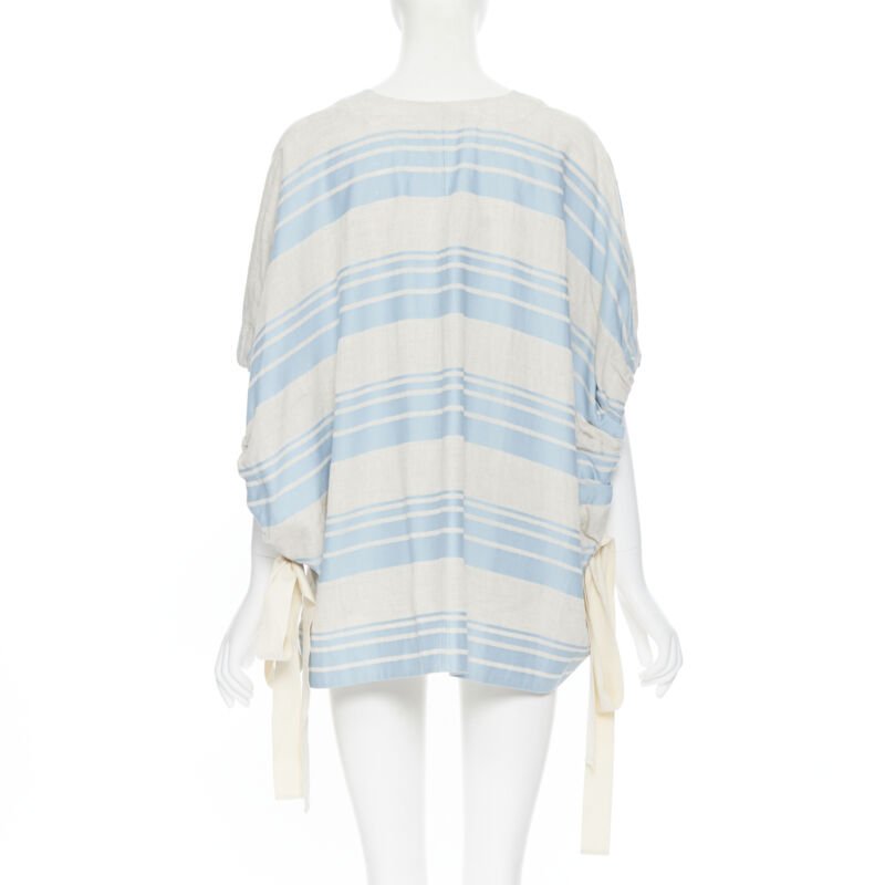 Lee Mathews Striped Poncho Top - Detail 1