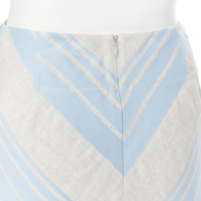 Lee Mathews Striped Midi Skirt - Image 10