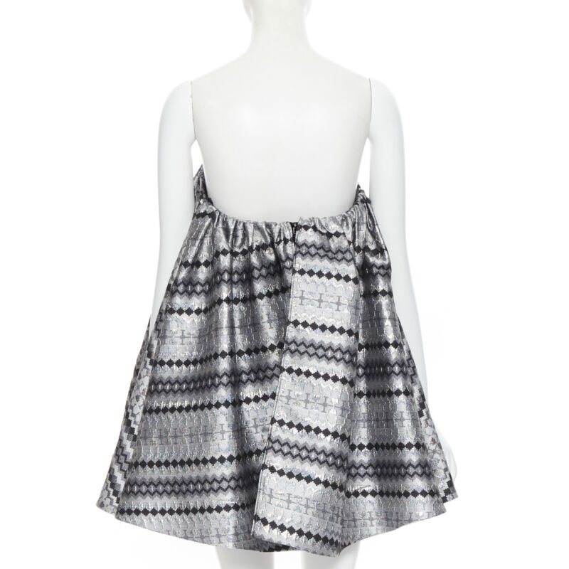 Maticevski Lurex Strapless Top - Side view