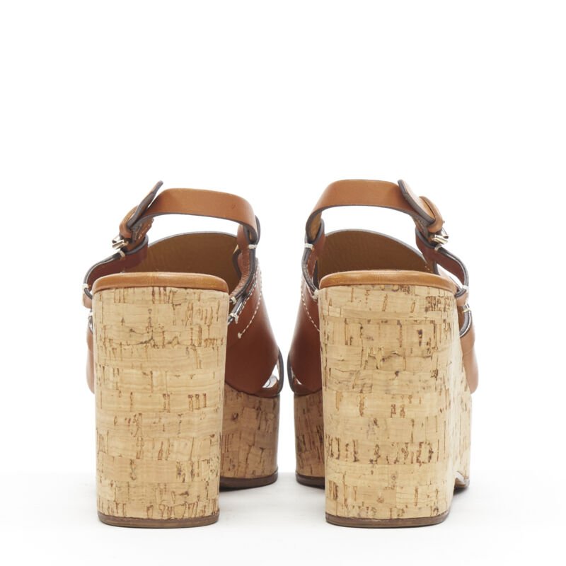 Ralph Lauren Cork Wedge Platforms - Side view