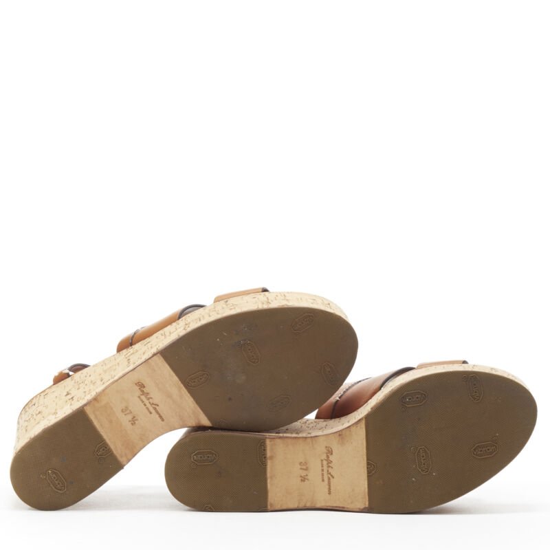 Ralph Lauren Cork Wedge Platforms - Detail 1