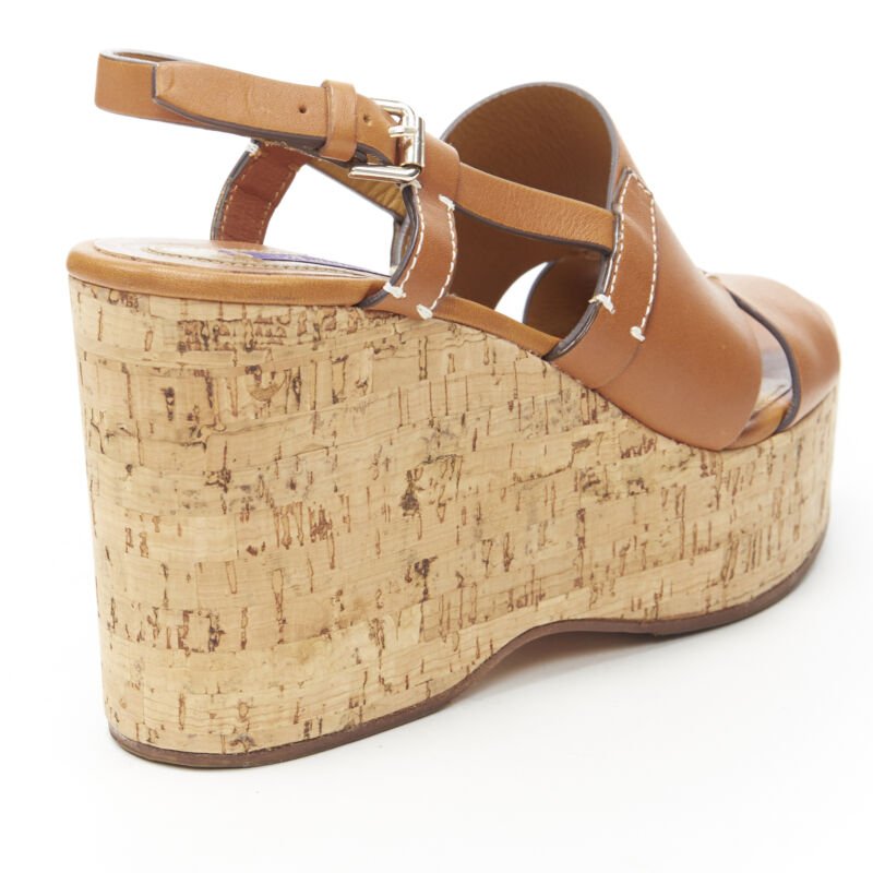 Ralph Lauren Cork Wedge Platforms - Image 11