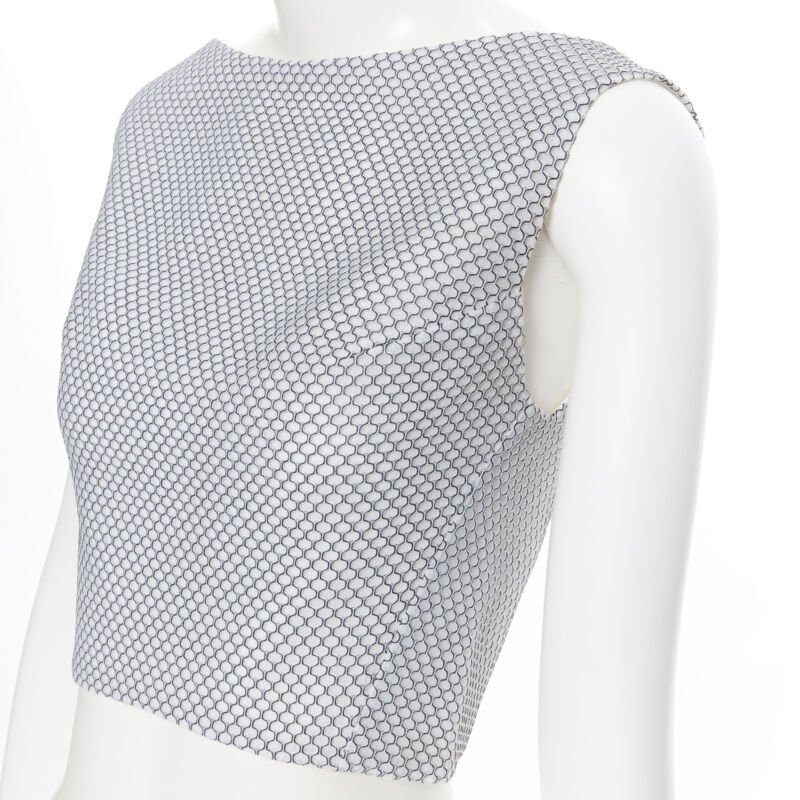 Maticevski Honeycomb Crop Top - Back view