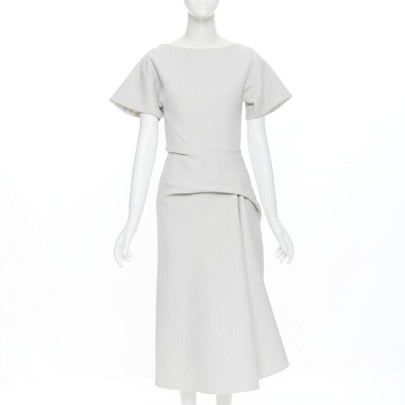 Maticevski Cloque Draped Dress