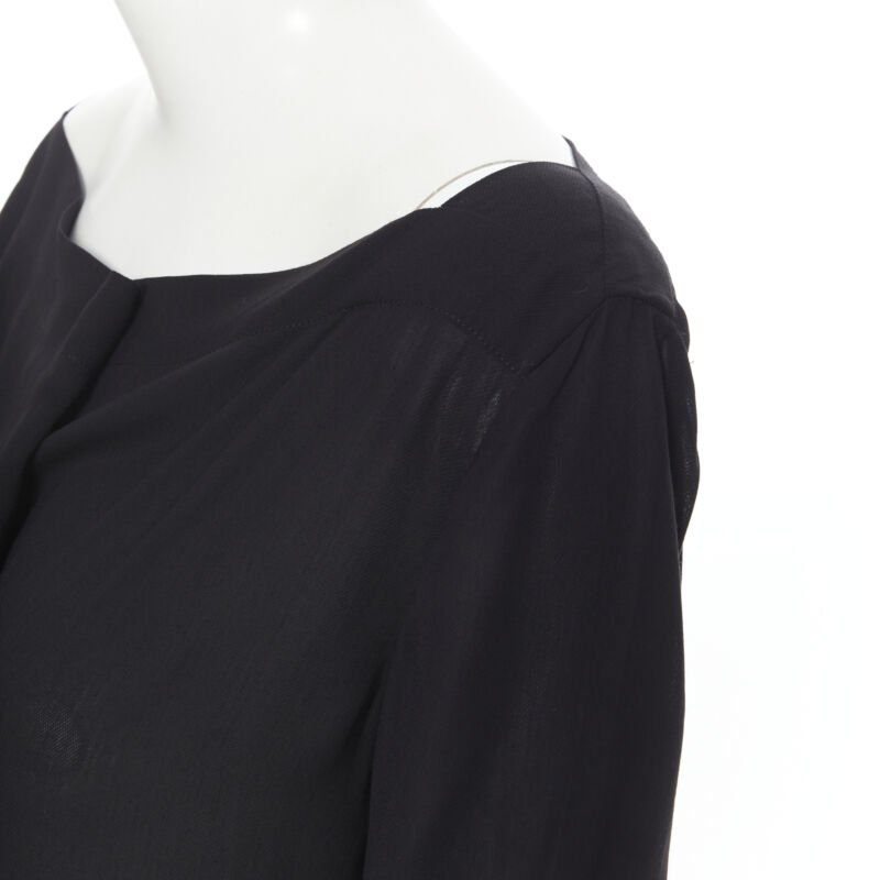 The Row Pleated Leather Blouse - Detail 2