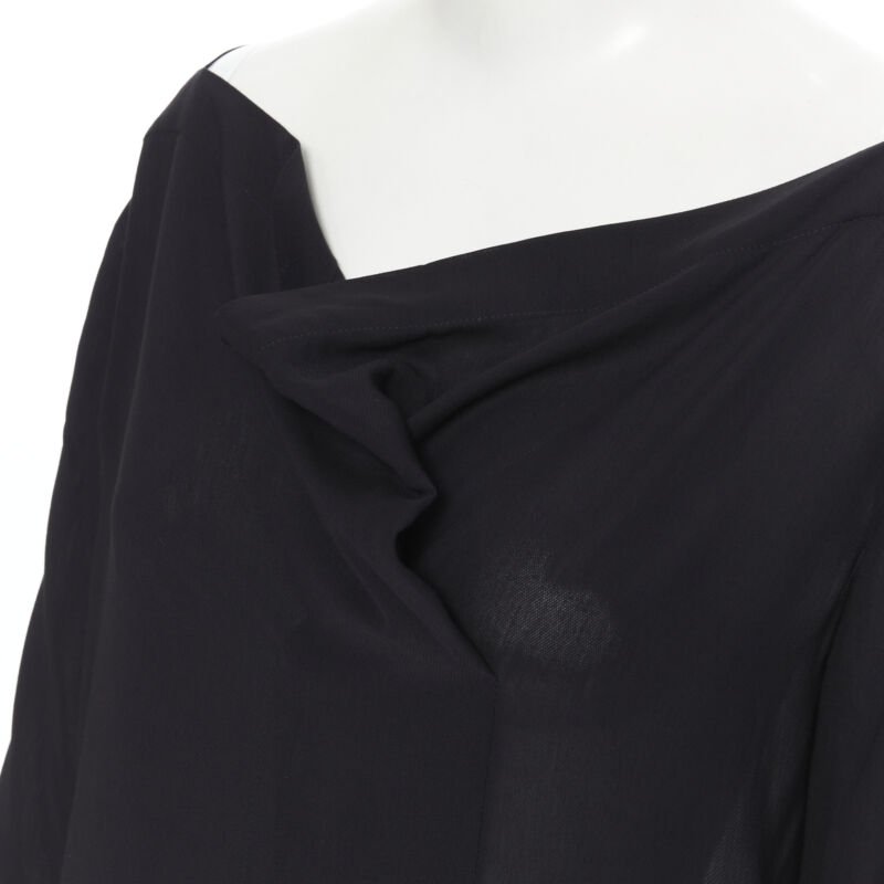 The Row Pleated Leather Blouse - Image 11