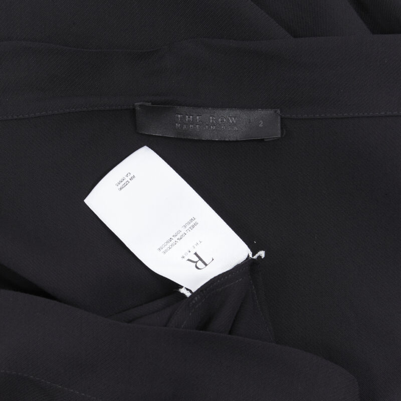 The Row Pleated Leather Blouse - Image 12