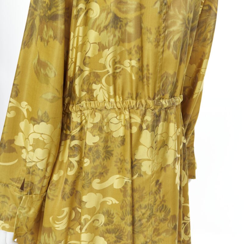 Oscar De La Renta Silk Floral Tassel Robe - Image 12