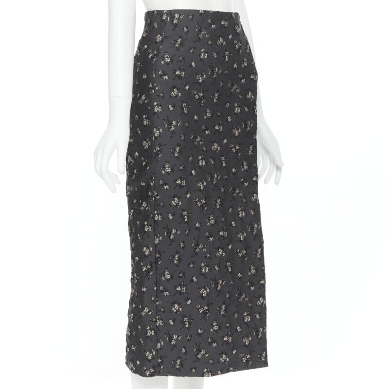 Brock Collection Cloque Pencil Skirt - 4