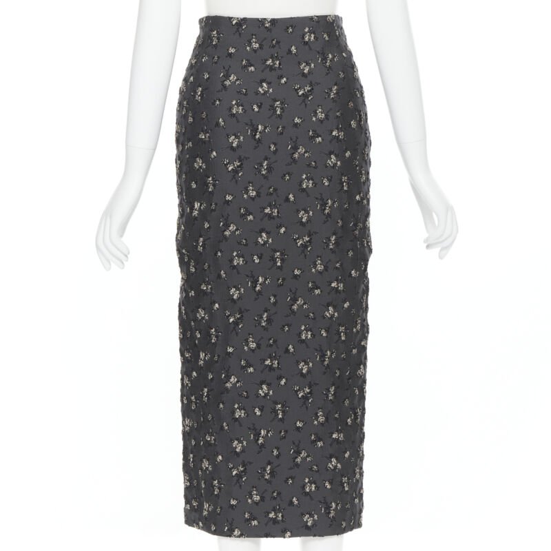 Brock Collection Cloque Pencil Skirt - Detail 1