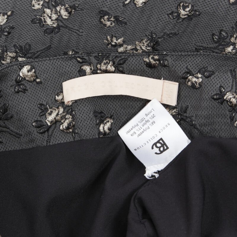 Brock Collection Cloque Pencil Skirt - Image 11