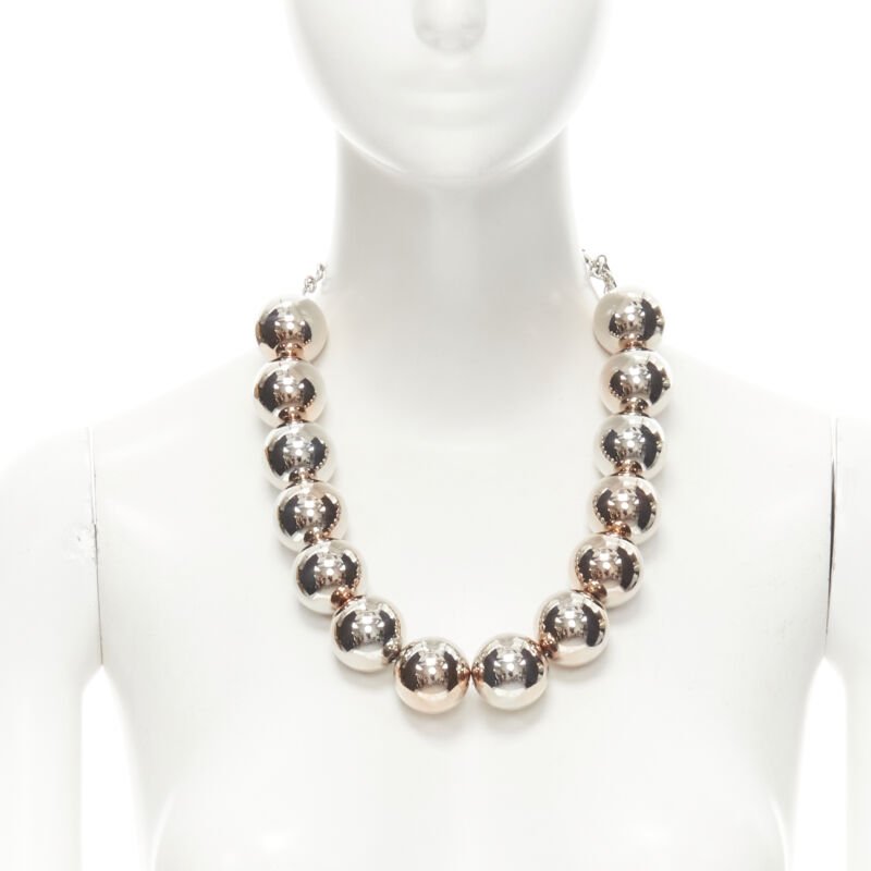 Oscar De La Renta Beaded Ball Necklace