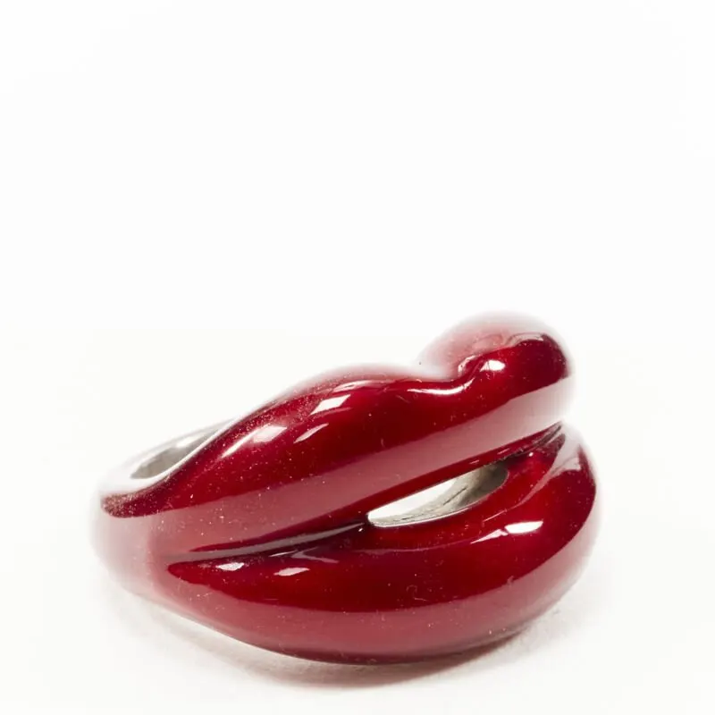 HOT LIPS BY SOLANGE Hotlips Red Ring Red Never worn - Back View