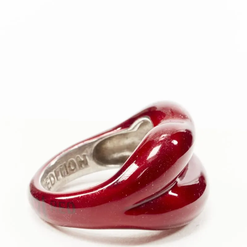 HOT LIPS BY SOLANGE Hotlips Red Ring Red Never worn - Inside View