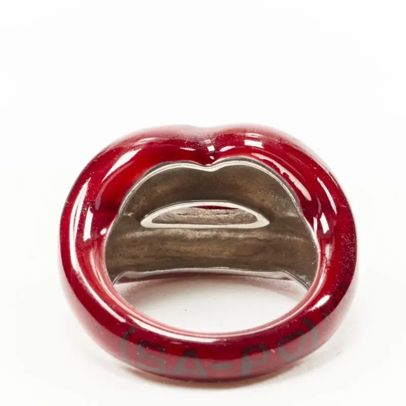 HOT LIPS BY SOLANGE Hotlips Red Ring Red Never worn - Model View