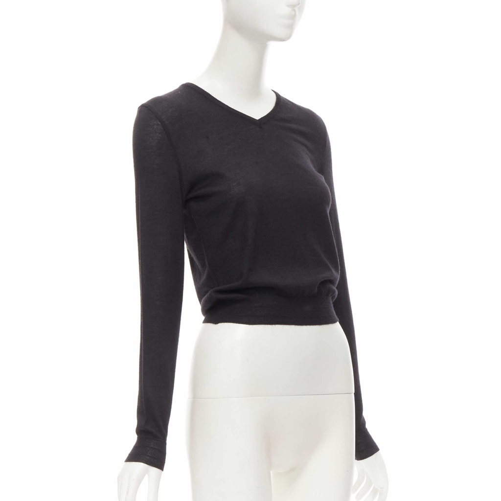 Gianni Versace V-Neck Cropped Sweater - Image 6