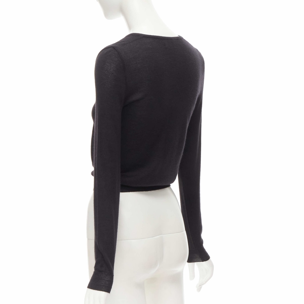 Gianni Versace V-Neck Cropped Sweater - Detail 1