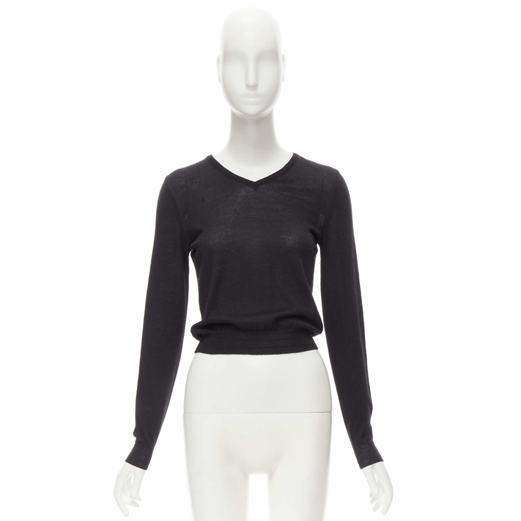 Gianni Versace V-Neck Cropped Sweater - Image 10