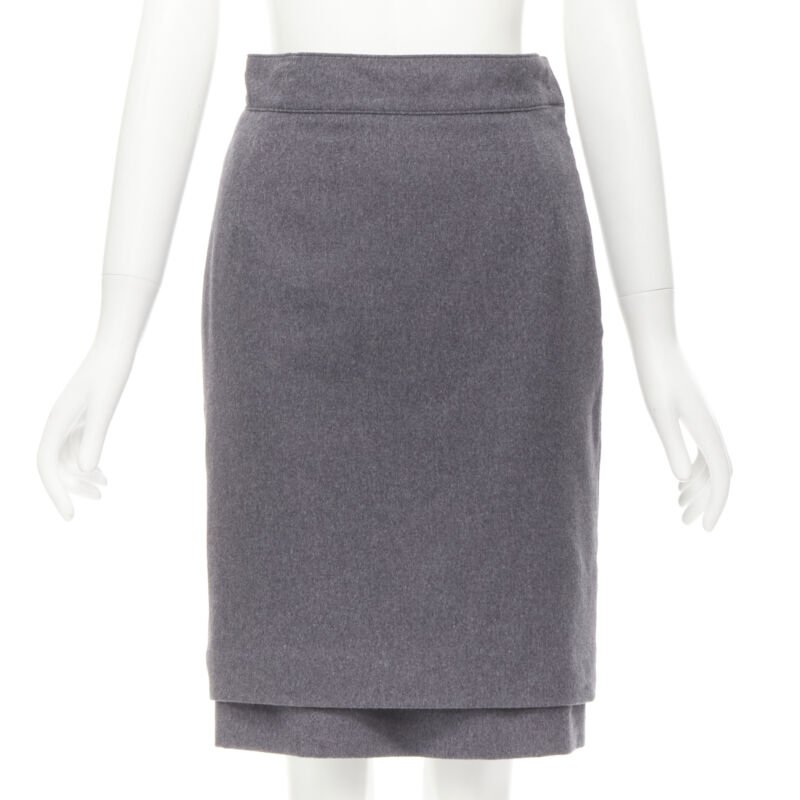 Oscar De La Renta Layered Pencil Skirt