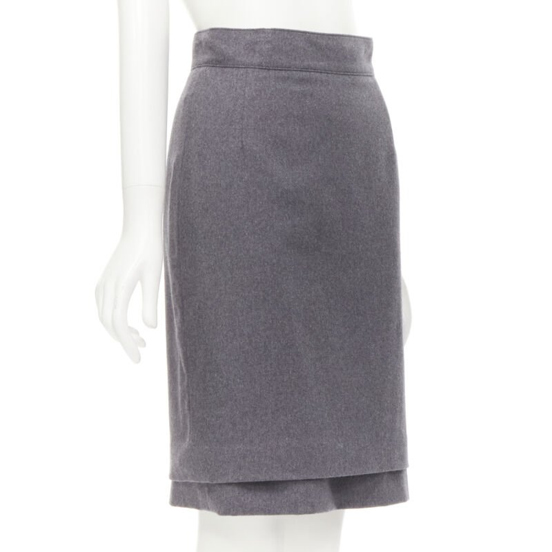 Oscar De La Renta Layered Pencil Skirt - Image 6