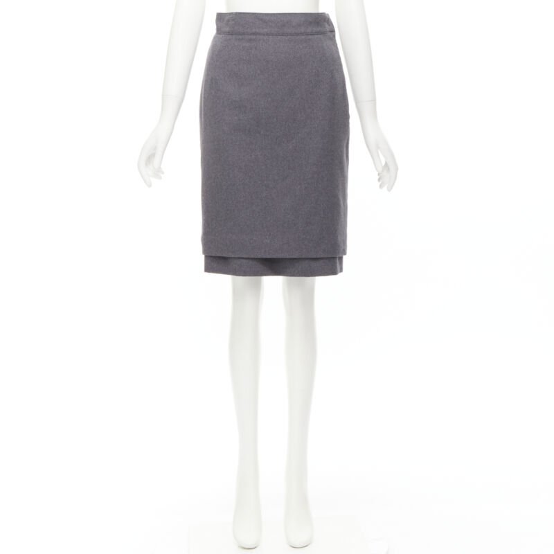 Oscar De La Renta Layered Pencil Skirt - Image 11