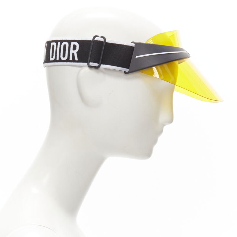 Christian Dior Yellow Visor Hat - 4
