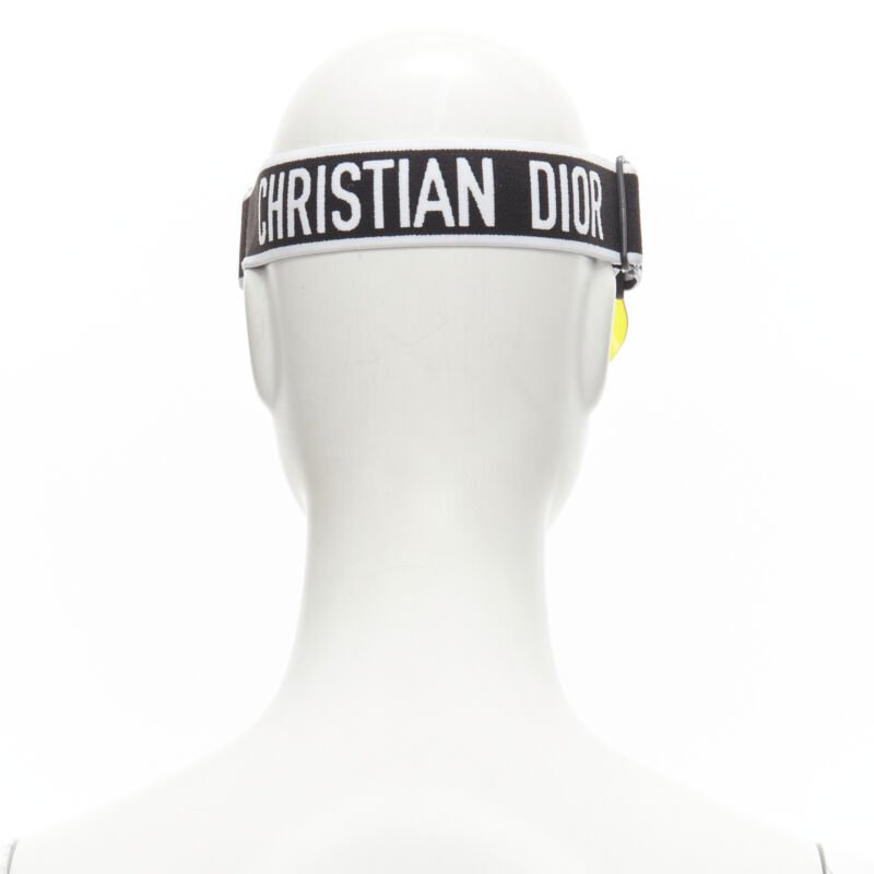 Christian Dior Yellow Visor Hat - Side view