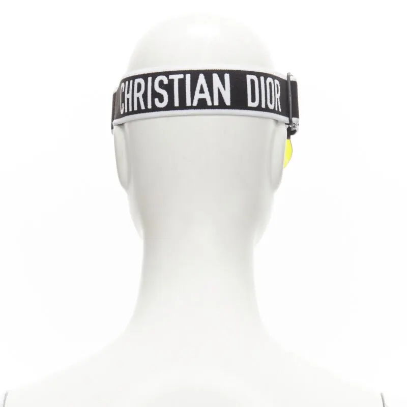 Dior Yellow Visor Hat Yellow Plastic Never worn - Box View
