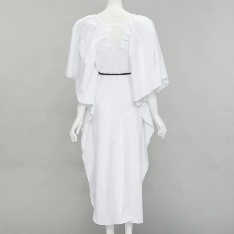 Roland Mouret Needlepoint Belt Dress White Cotton Never worn, with tag - Box View