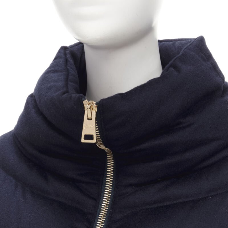 Herno Navy Lightweight Puffer - Back view