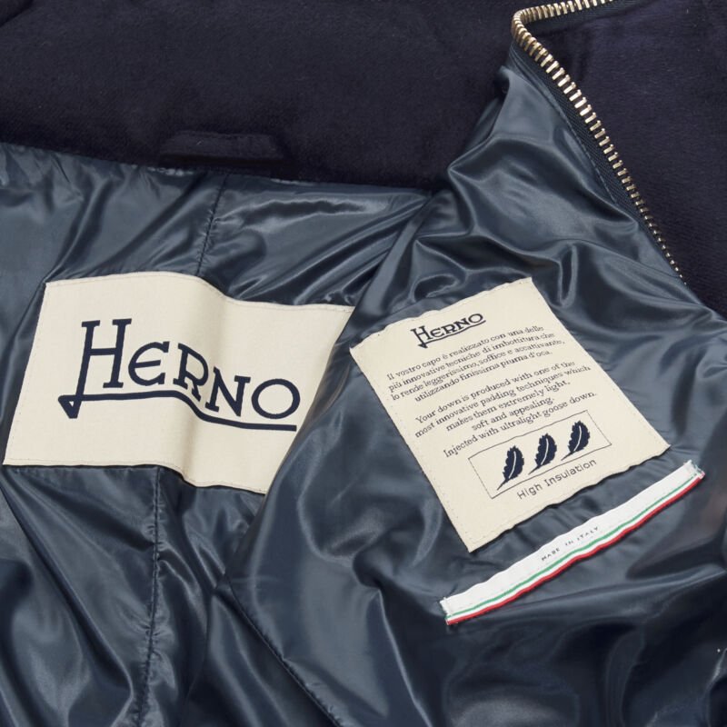 Herno Navy Lightweight Puffer - Image 11