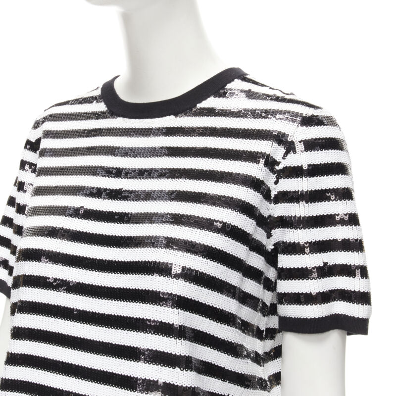 Michael Kors Striped Boxy Top - Back view