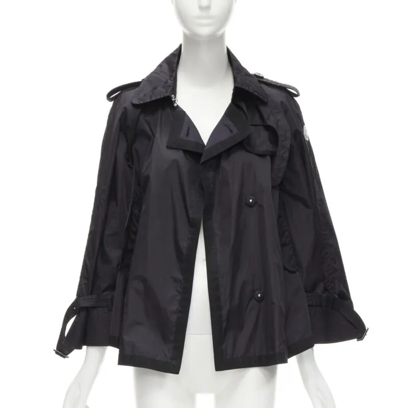 Moncler Yukiko Giubbotto Black Polyamide Never worn - Front View