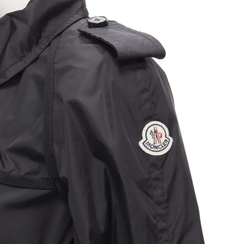 Moncler Yukiko Giubbotto Black Polyamide Never worn - Back View