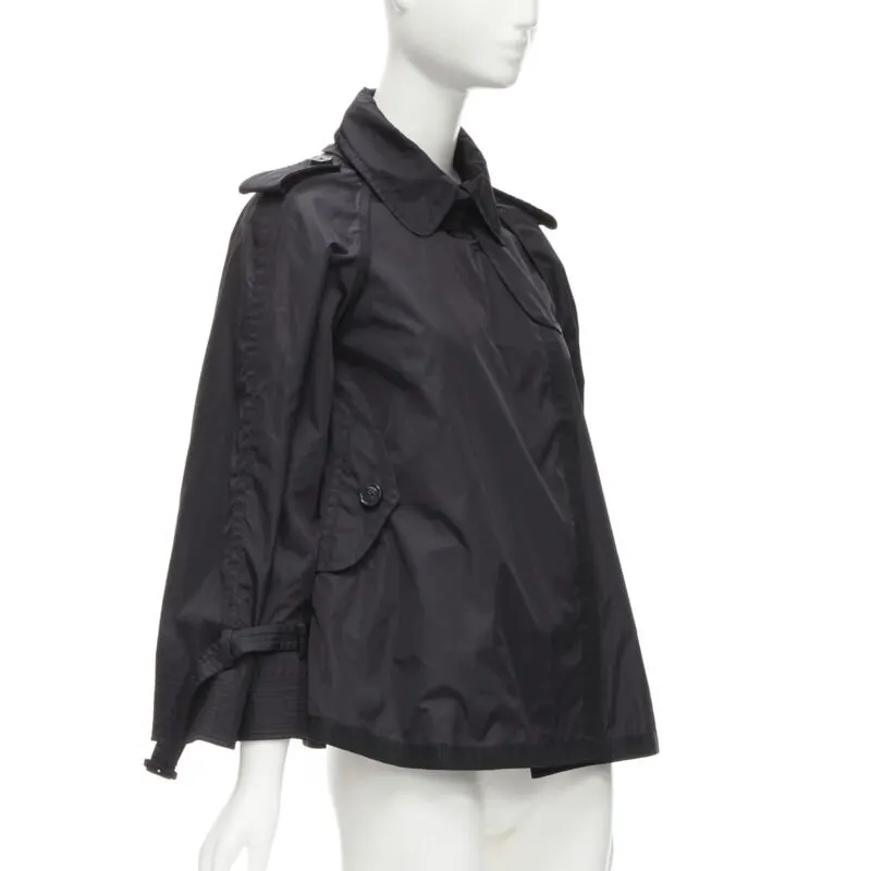Moncler Yukiko Giubbotto Black Polyamide Never worn - Model View