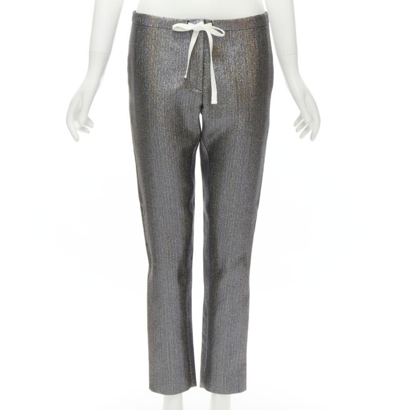 Rosie Assoulin Metallic Cropped Pants