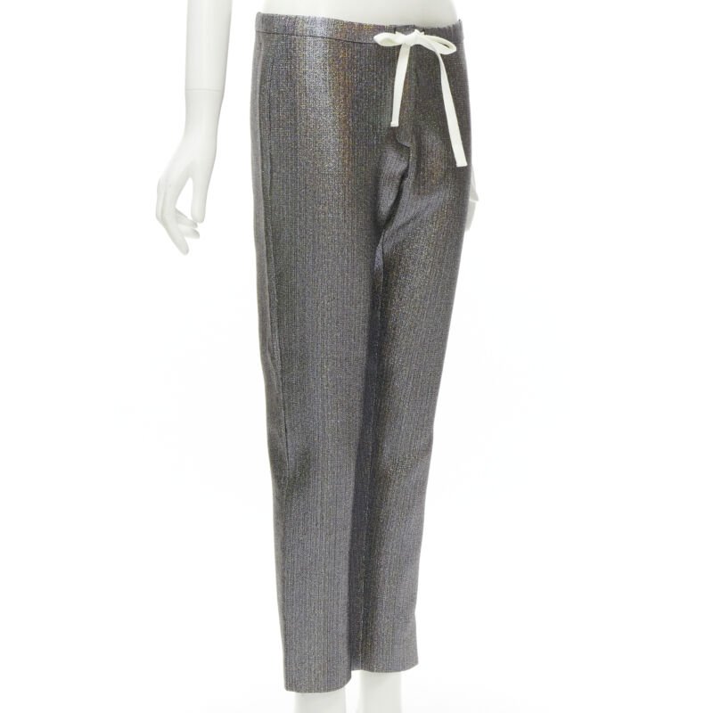 Rosie Assoulin Metallic Cropped Pants - Image 6