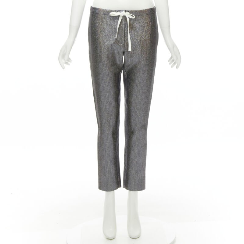 Rosie Assoulin Metallic Cropped Pants - Image 11