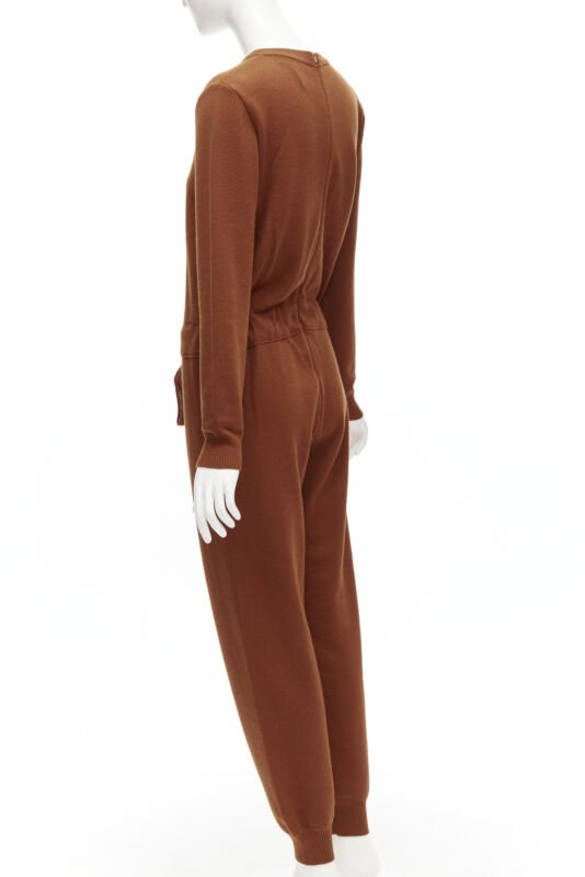 Oscar De La Renta Wool Drawstring Jumpsuit - Detail 1